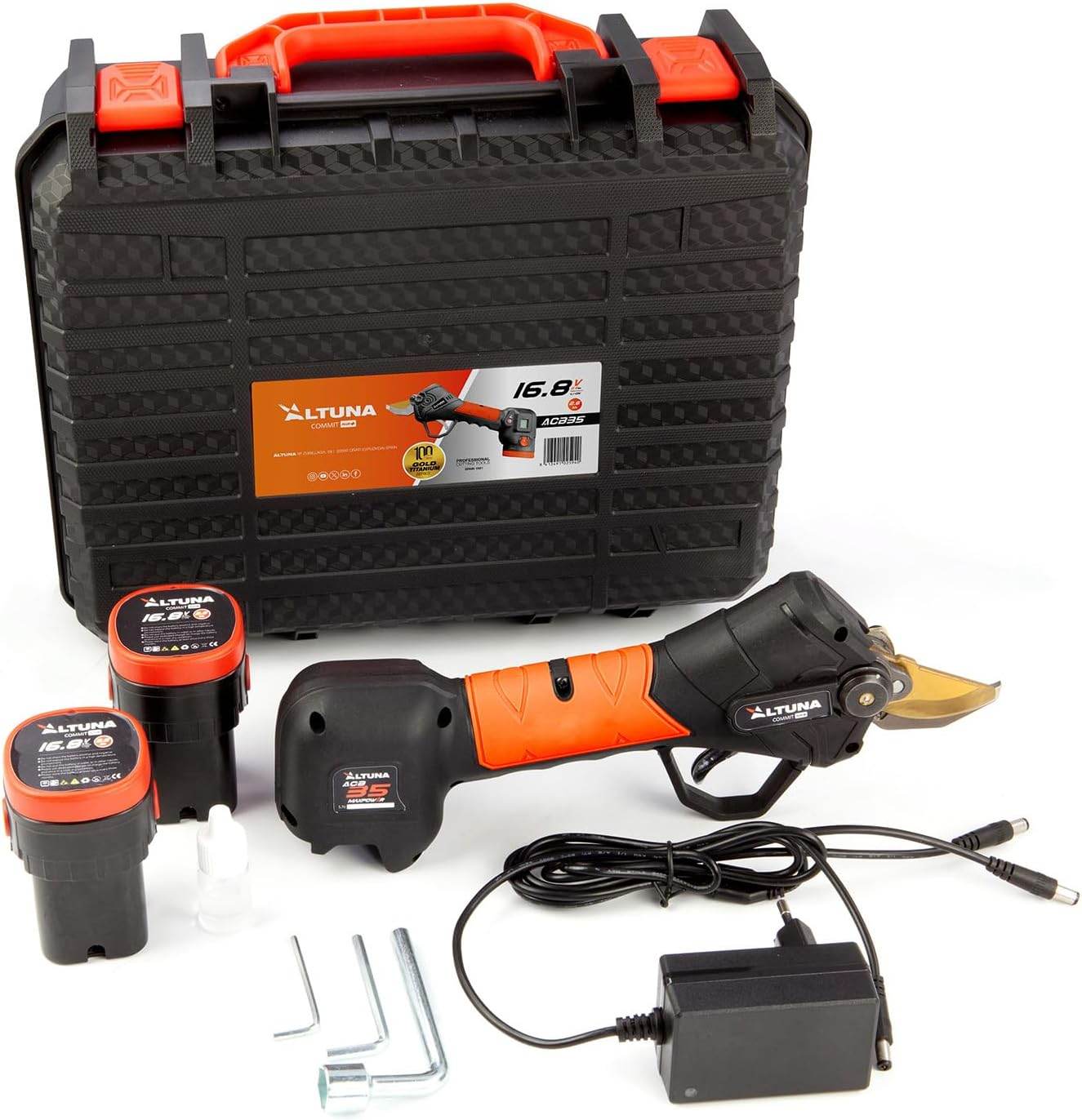 Forbice elettronica cordless Altuna ACB 35 Titanio - Il mio negozio