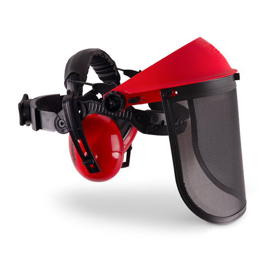Kit di Sicurezza Shindaiwa Maschera e Cuffie Anti-Rumore