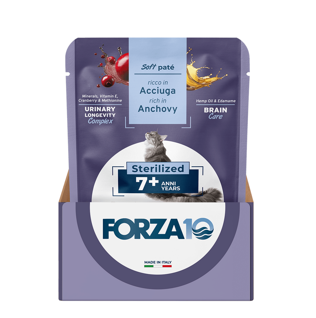 Forza 10 Soft Paté Adult 7+ anni Sterilized - Acciuga - Il mio negozio