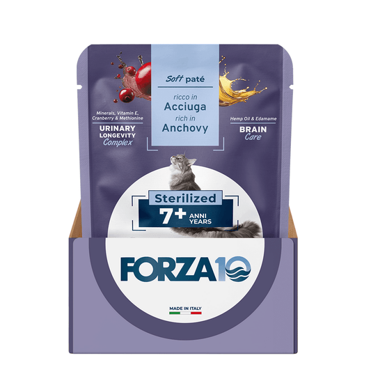Forza 10 Soft Paté Adult 7+ anni Sterilized - Acciuga - Il mio negozio