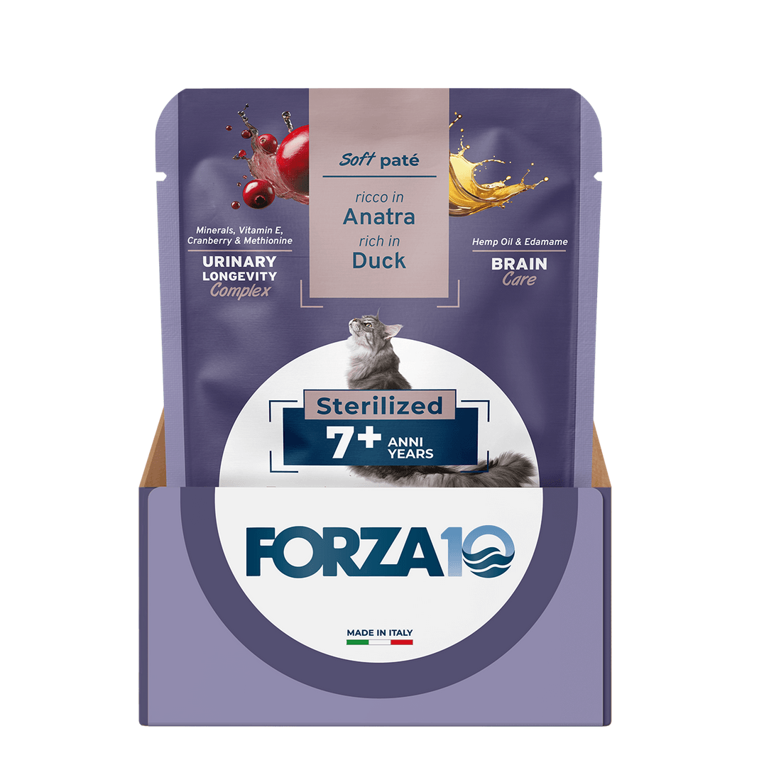 Forza 10 Soft Paté Adult 7+ anni Sterilized - Anatra 80g - Il mio negozio
