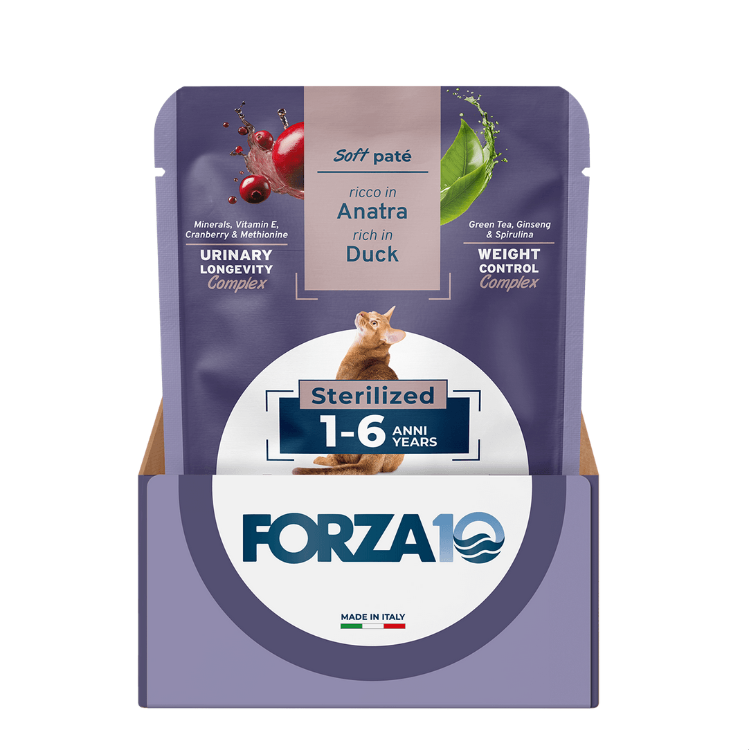 Forza 10 Cibo per Gatti Adult 1-6 anni Sterilized - Anatra - Il mio negozio