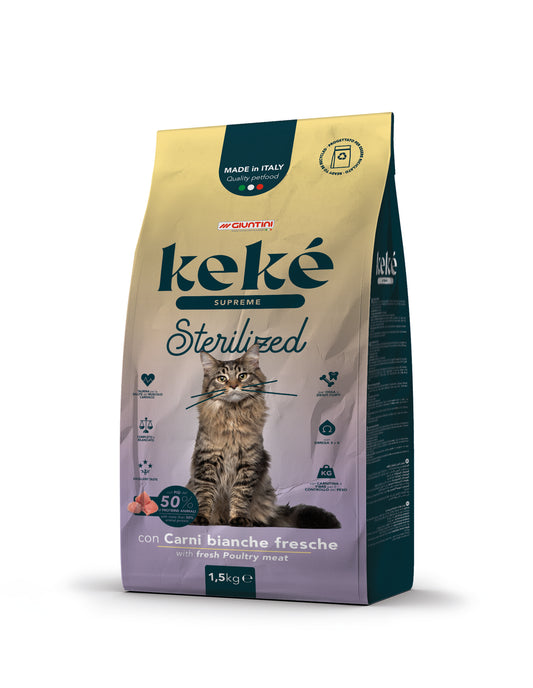 Keké Supreme Sterilized – Carni Bianche Fresche 1,5 Kg