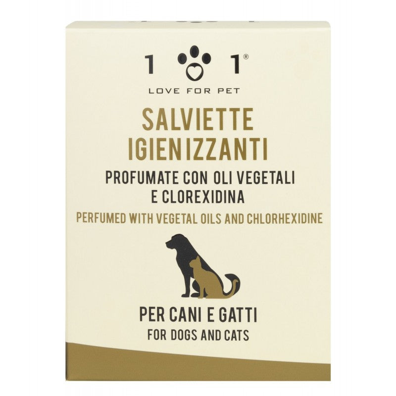 Linea 101 Love for Pet Salviette Igienizzanti con Clorexidina (25pz)