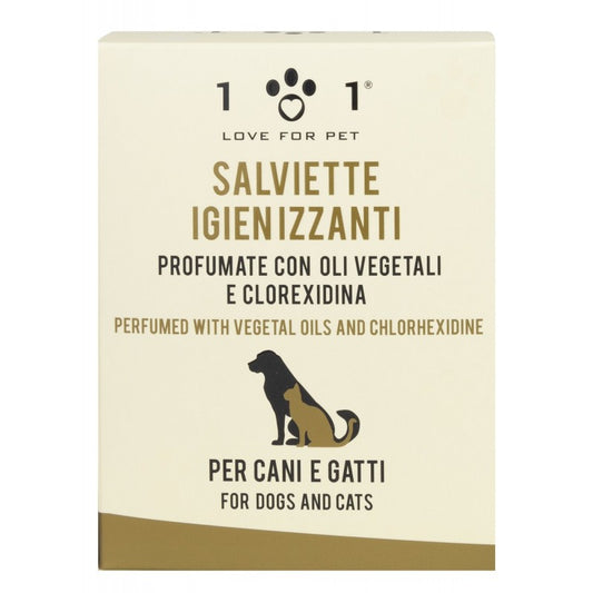 Linea 101 Love for Pet Salviette Igienizzanti con Clorexidina (25pz)