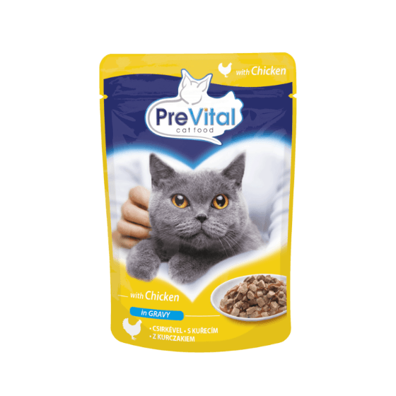 Bustina Prevital Per Gatti Adulti con Pollo in salsa 100 gr - Il mio negozio