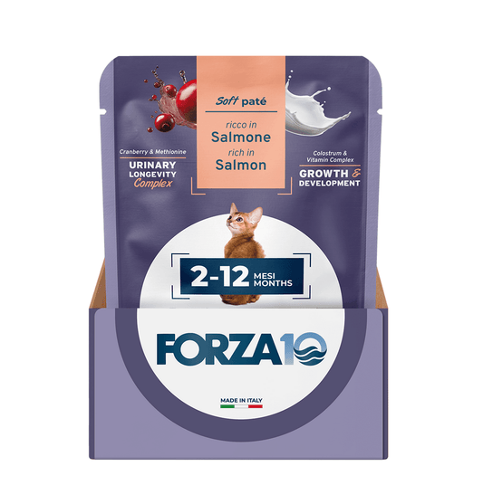Forza 10 Soft Paté Ciccioli/Kitten 2-12 mesi - Salmone 80 g - Il mio negozio