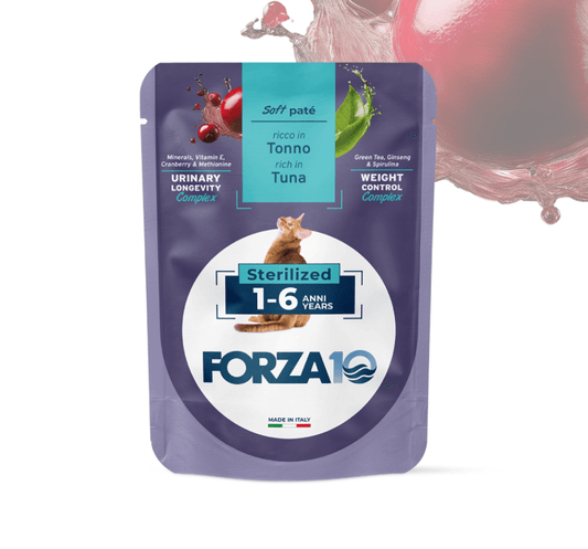 Forza 10 Soft Paté Adult 1-6 anni Sterilized - Tonno 80 g - Il mio negozio