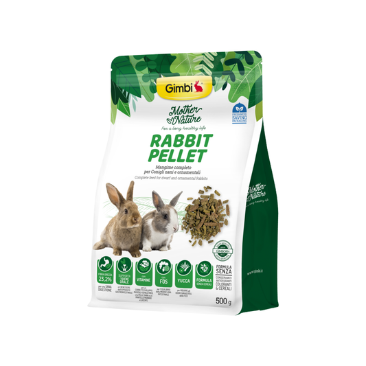Gimbi Rabbit Pellet 500 gr Cibo per Conigli