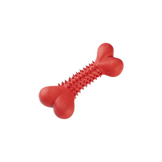GimDog Red Titan Bone - Gioco in Gomma Naturale per Cani