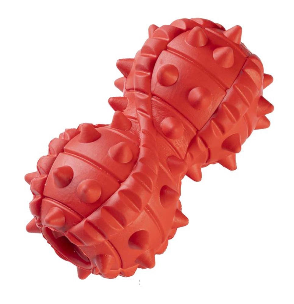 GimDog Red Titan Dumbbell – Gioco in gomma naturale per cani