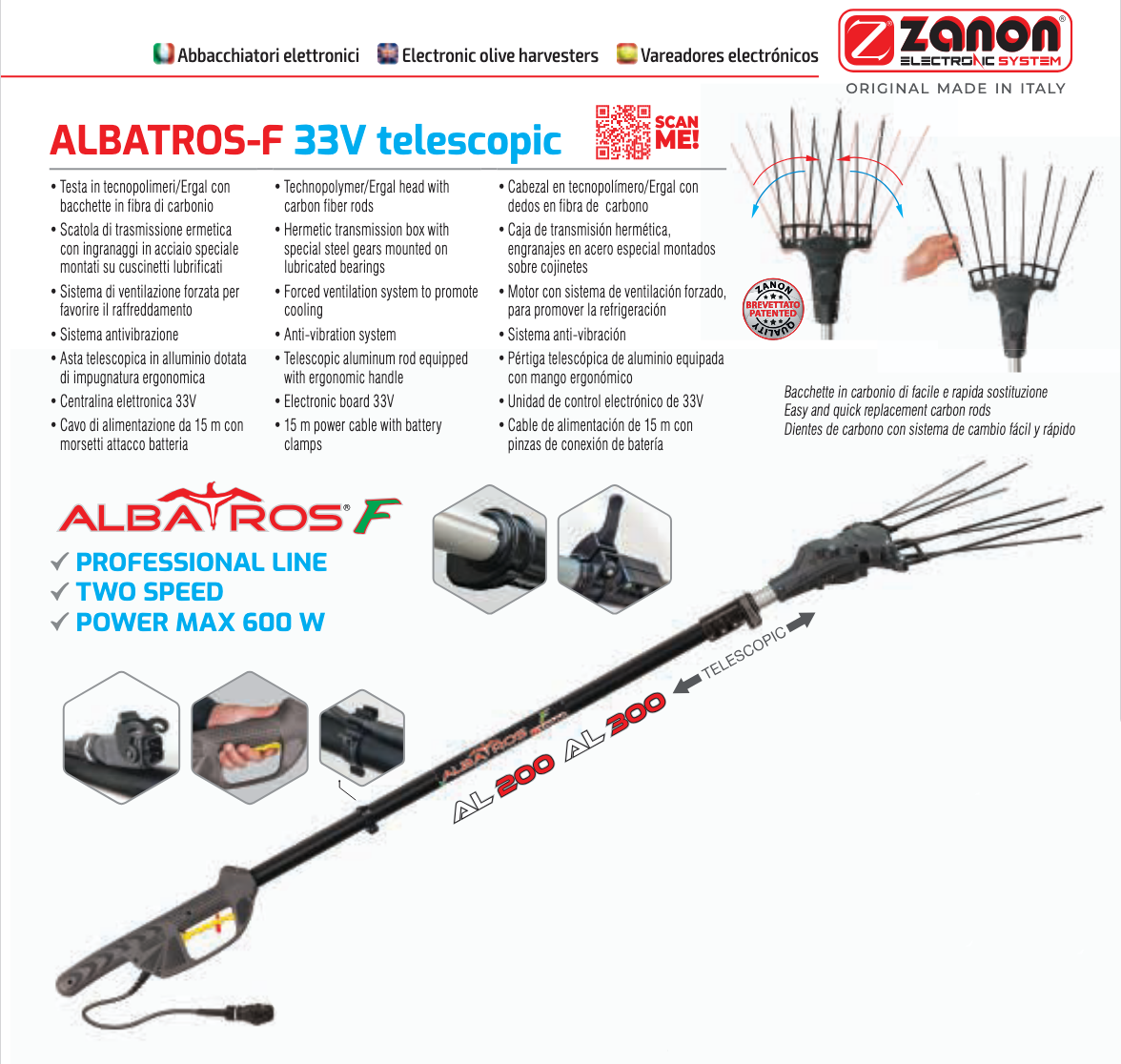 Abbacchiatore Professionale Zanon Albatros